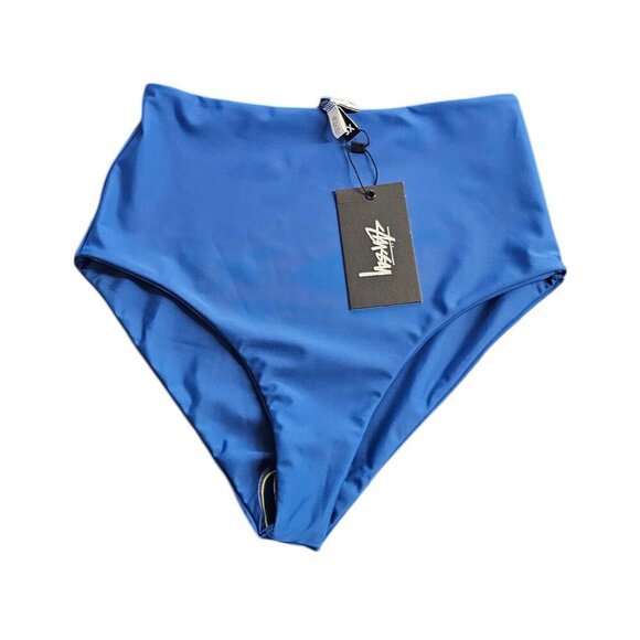Stussy Womens Sunset Bikini Bottom, Blue, High Rise, Swimwear, Streetwear, XS - Picture 1 of 7